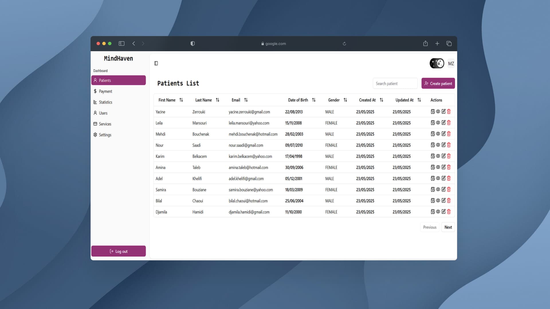 User Dashboard