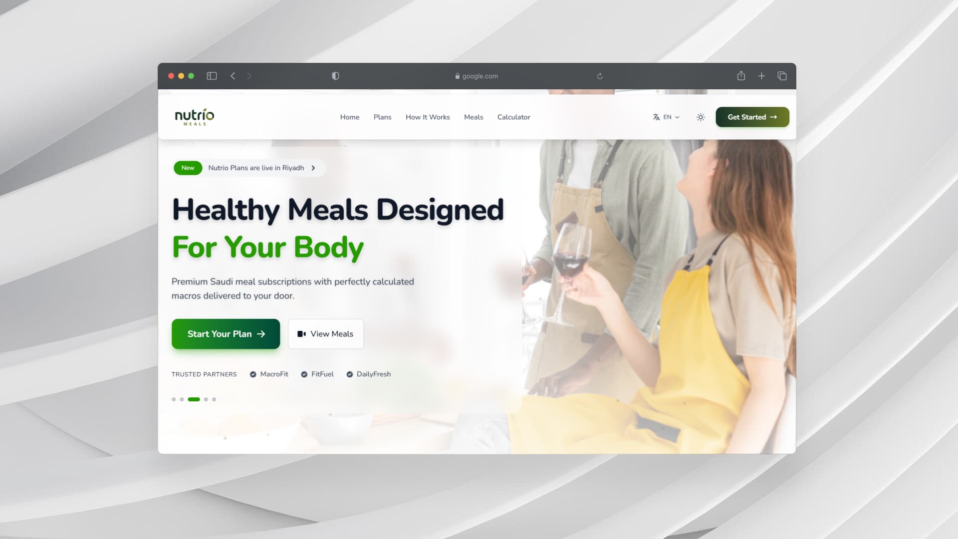 landing page